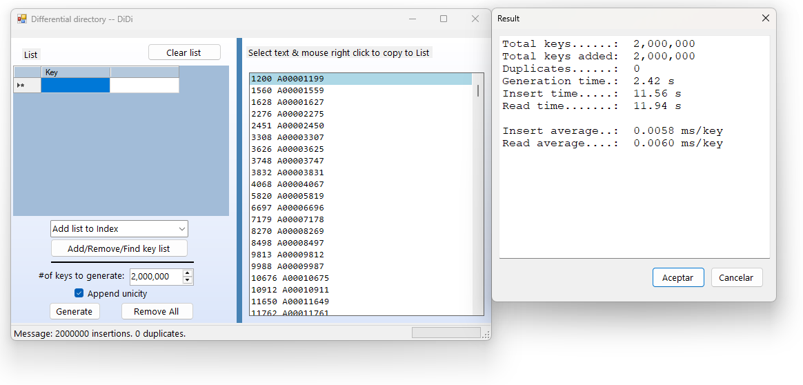 Main interface